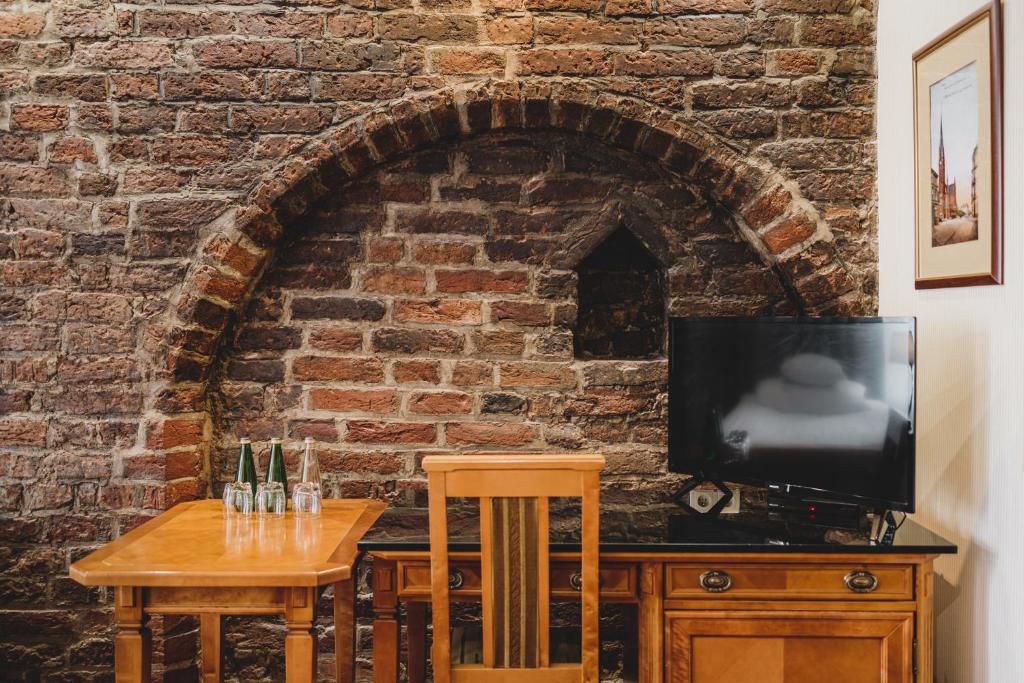 TV a/nebo společenská místnost v ubytování Hotel Solaris