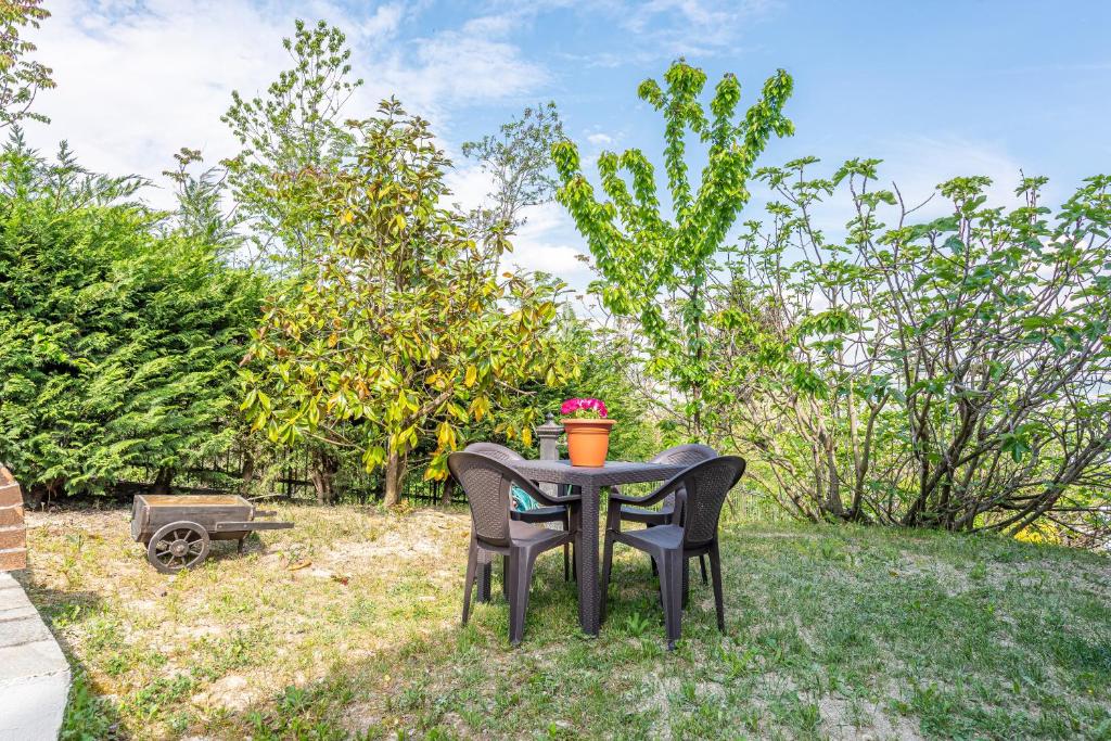 Ogród w obiekcie Alba View Apartment with Pool