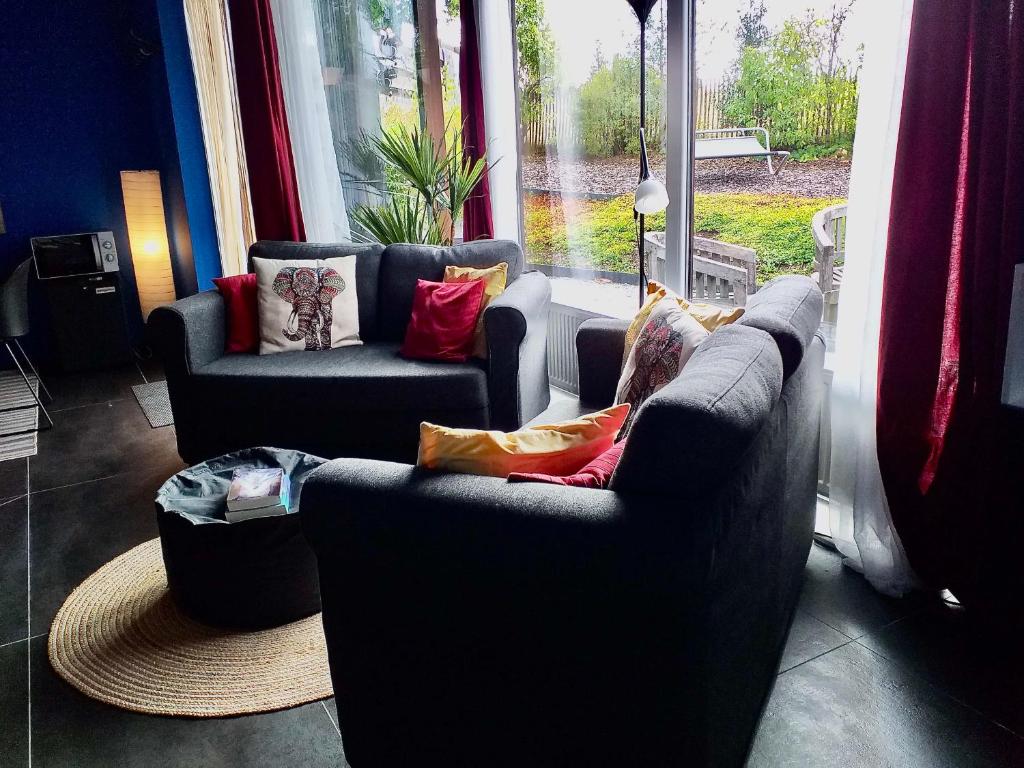 Posezení v ubytování Le Relais des Fagnes