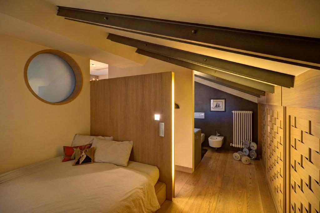 En eller flere senge i et værelse på sui tetti di bologna