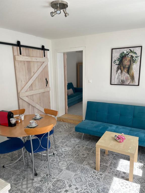 Posezení v ubytování Apartmány Modrý Dom