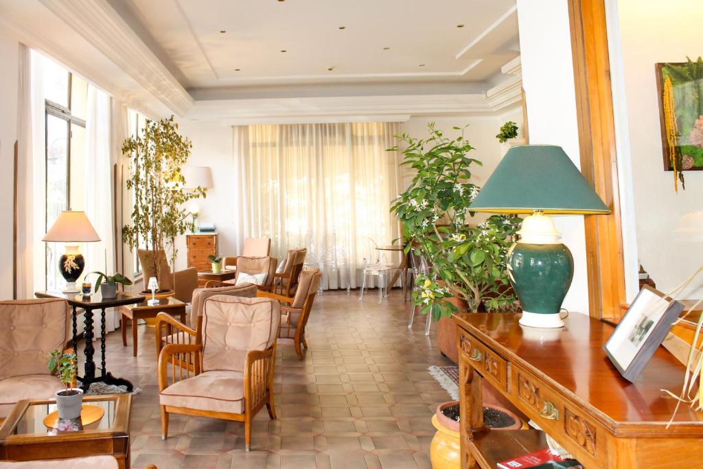 Posezení v ubytování Hotel Delle Ortensie