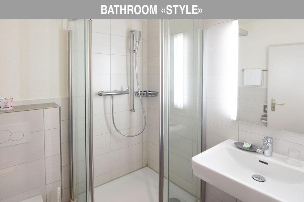 Koupelna v ubytování Hotel Bären Suhr