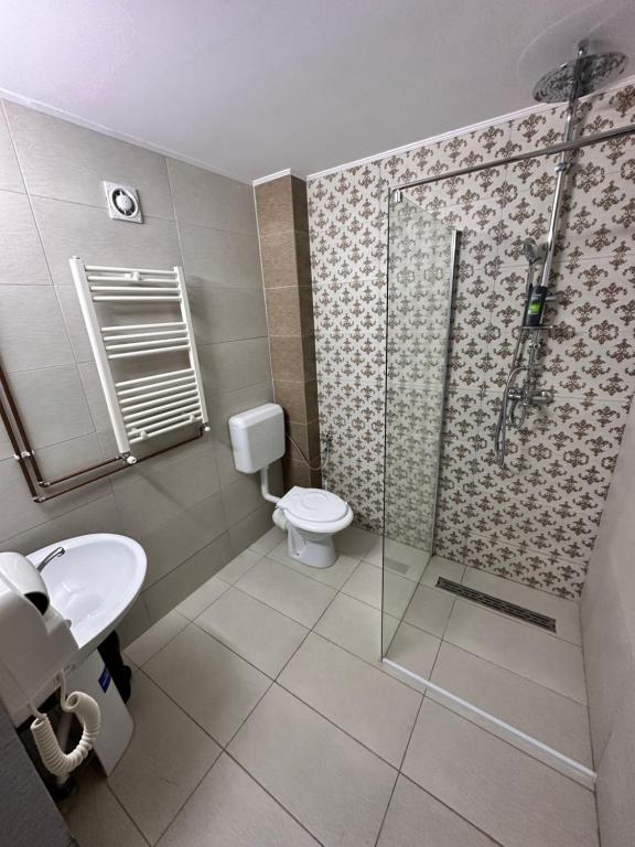 Koupelna v ubytování Villa Adam