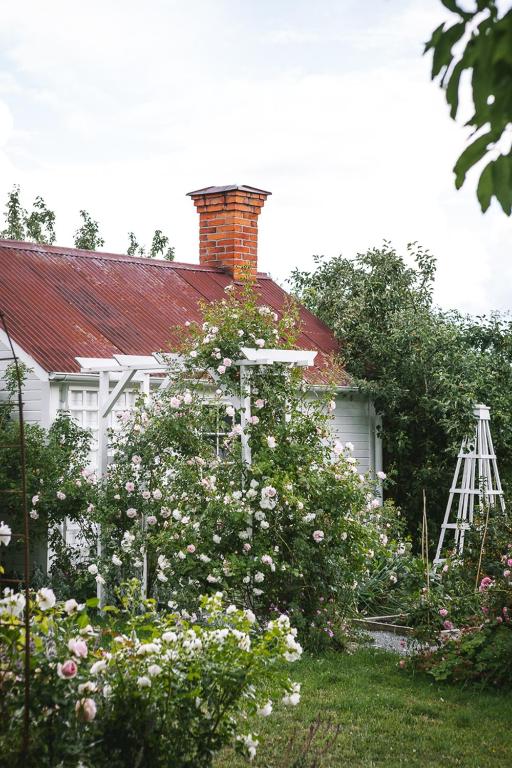 Zahrada ubytování Vallby Cottage