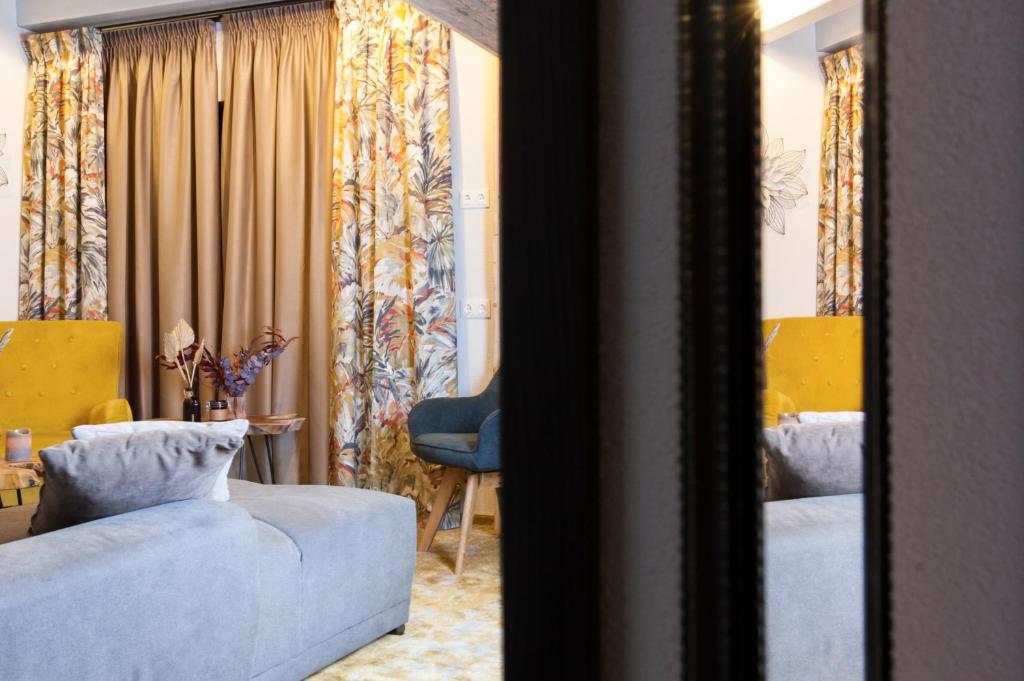 Postel nebo postele na pokoji v ubytování Timian Chalet