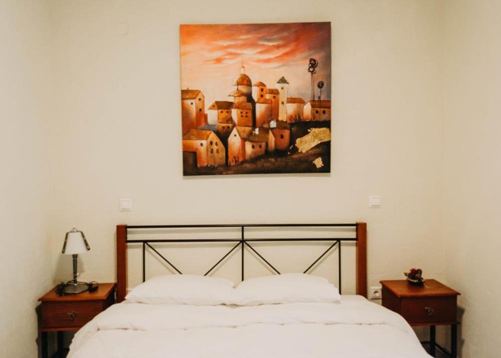 Posteľ alebo postele v izbe v ubytovaní Obrava Guesthouse Kotroni Trikalon