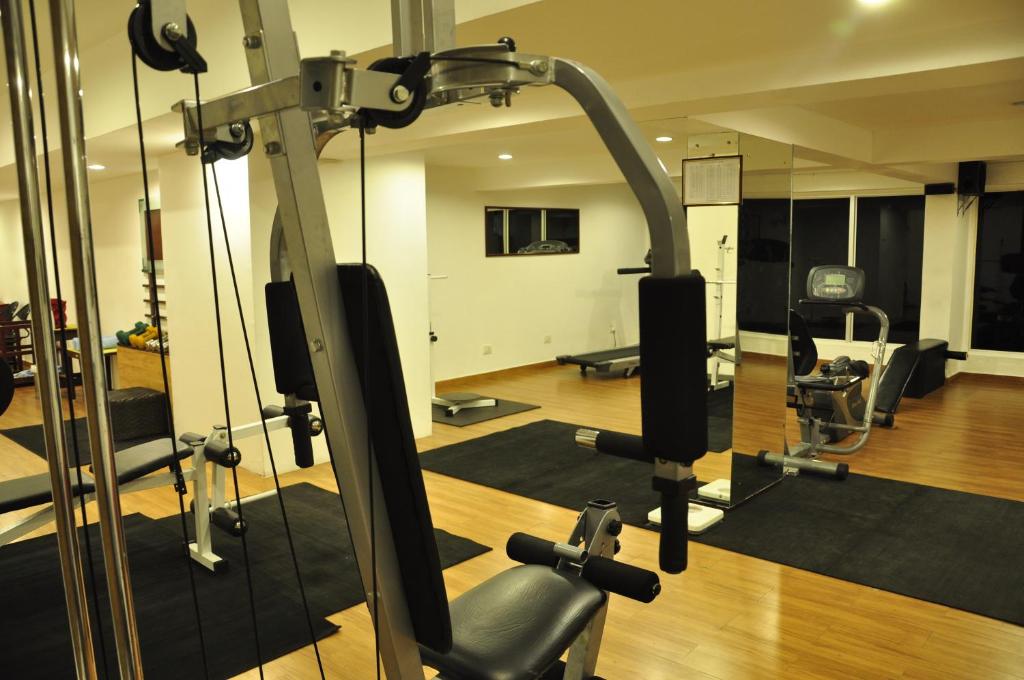 Fitness centrum a/nebo fitness zařízení v ubytování Hotel Atithi