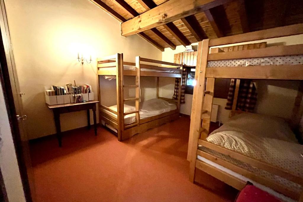 Posteľ alebo postele v izbe v ubytovaní Nice and bright apartment in Combloux