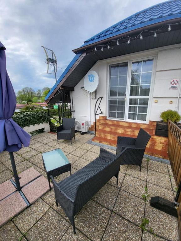 Patio alebo iná vonkajšia časť ubytovania Willa Rudnik