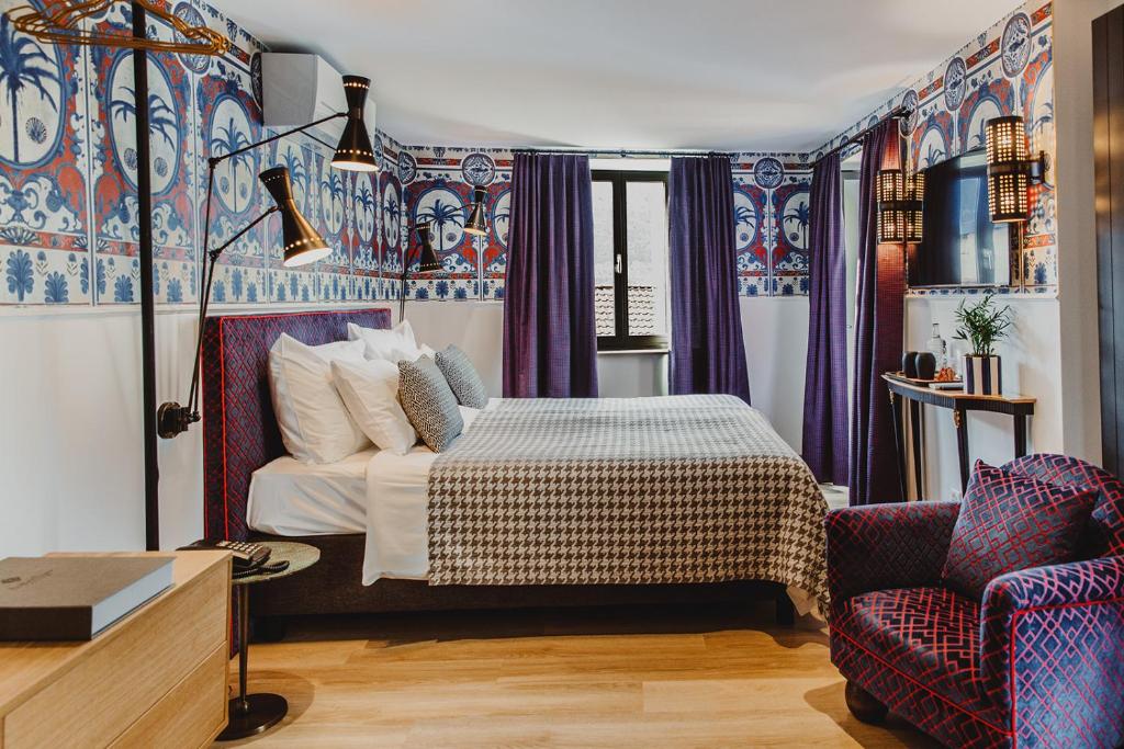 Postel nebo postele na pokoji v ubytování Art Hotel Riposo