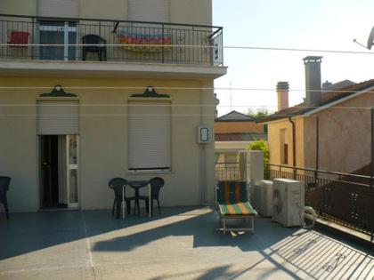 Balkón nebo terasa v ubytování Albergo Villa-Brandi --- PENSIONE COMPLETA ---