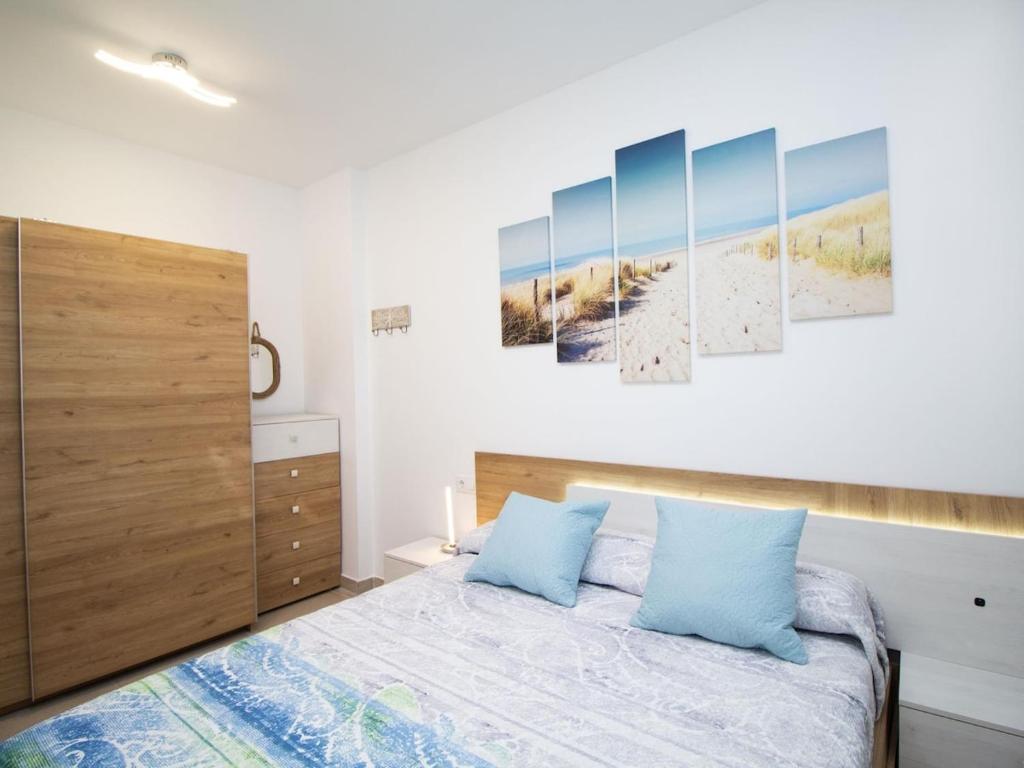 Posteľ alebo postele v izbe v ubytovaní Lightbooking Mirador I Tarifa