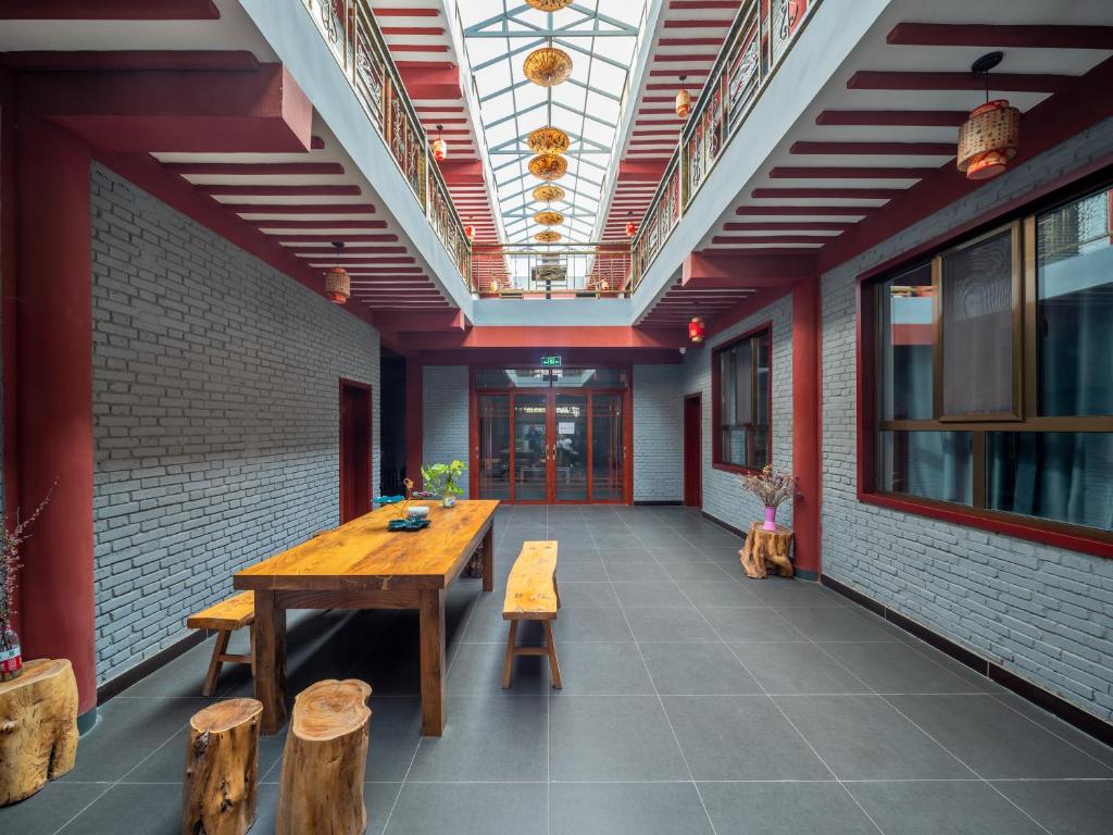 Restaurace v ubytování Dunhuang Hu Yang Inn