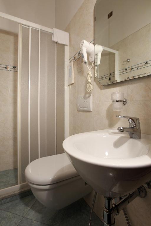 Kúpeľňa v ubytovaní Hotel Bologna