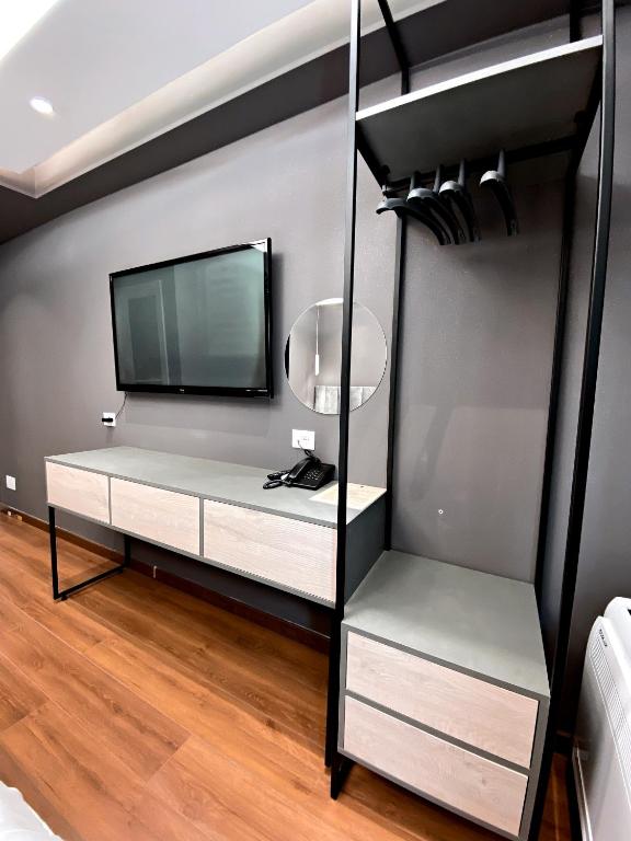 Postel nebo postele na pokoji v ubytování Peaky Hotel