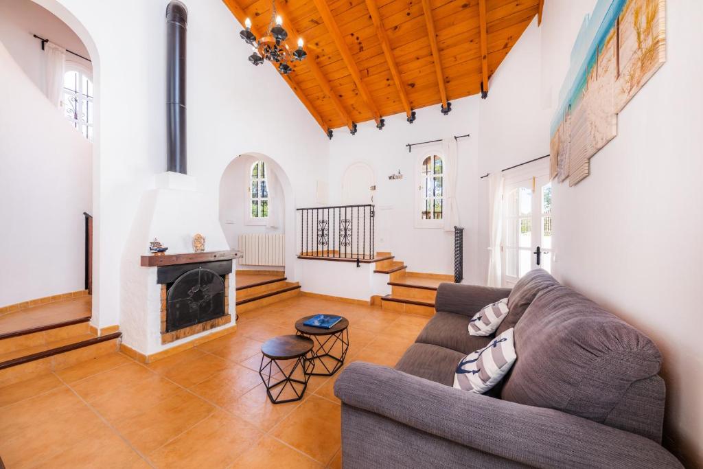 Posezení v ubytování Villa SaCalma con Piscina Privada