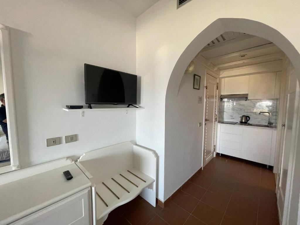 Kuchyň nebo kuchyňský kout v ubytování Domina Coral Bay Private Studios