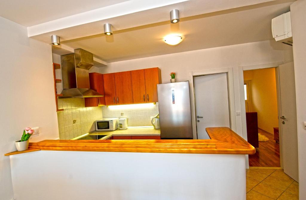 Kuchyňa alebo kuchynka v ubytovaní Apartment Duby