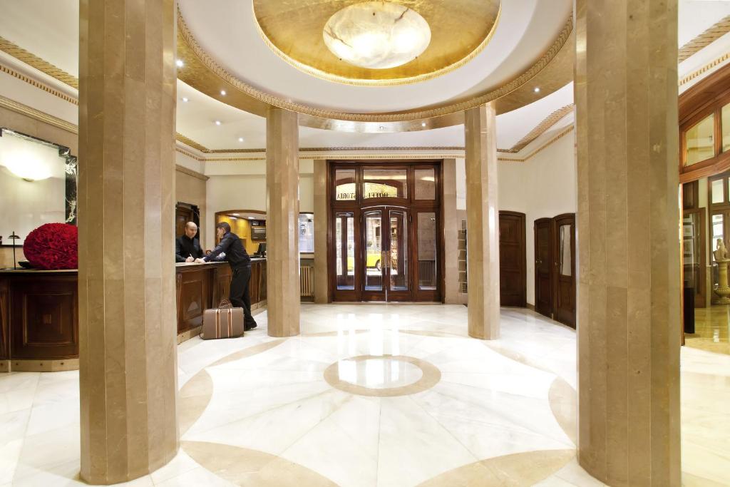 Vstupní hala nebo recepce v ubytování Hotel Astoria