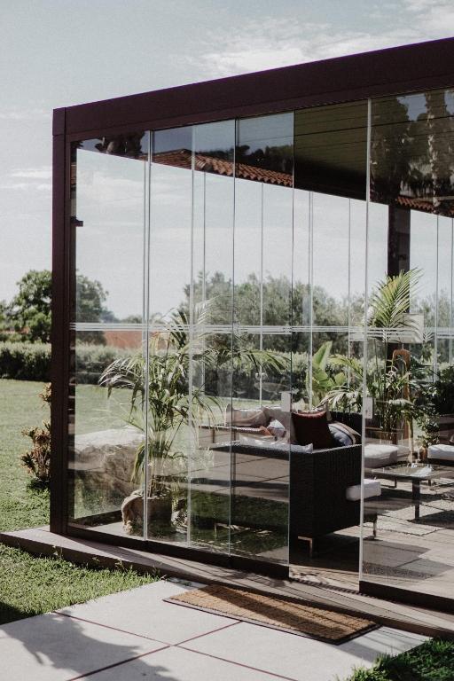 A garden outside Insulae Resort
