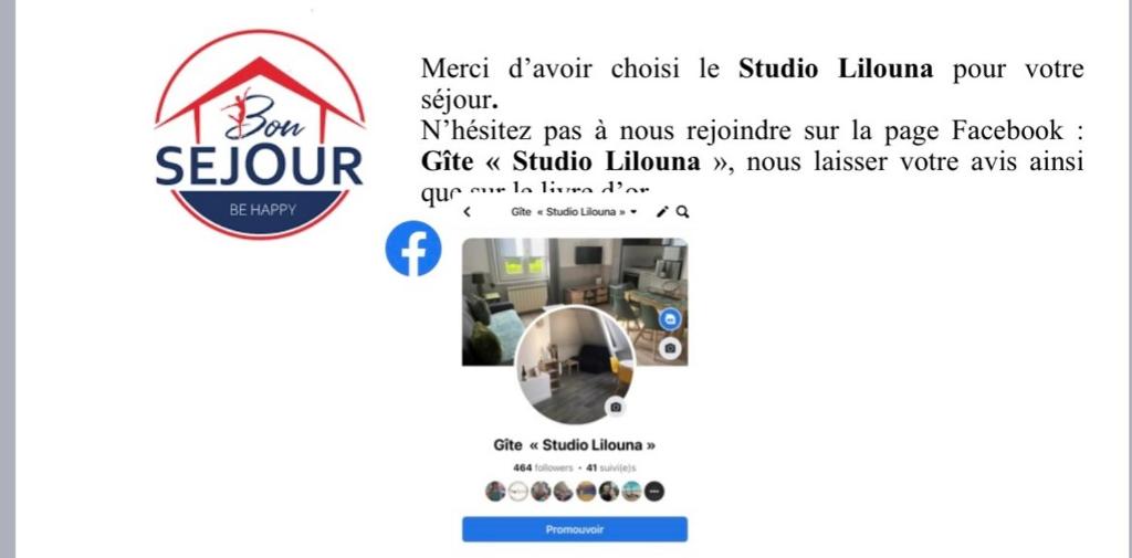 a screenshot of the account for a school of credit crisis be studio lincolnure at Studio Lilouna avec parking privé in Le Tréport
