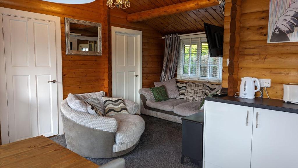 Köök või kööginurk majutusasutuses Snowdonia Log cabin