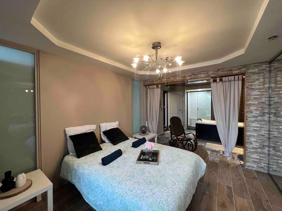 Posteľ alebo postele v izbe v ubytovaní Relaxed appartment