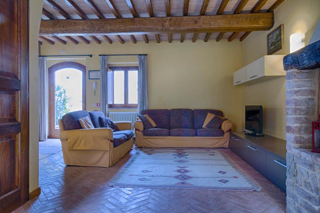 Posezení v ubytování Borghetto Poggio Bianco