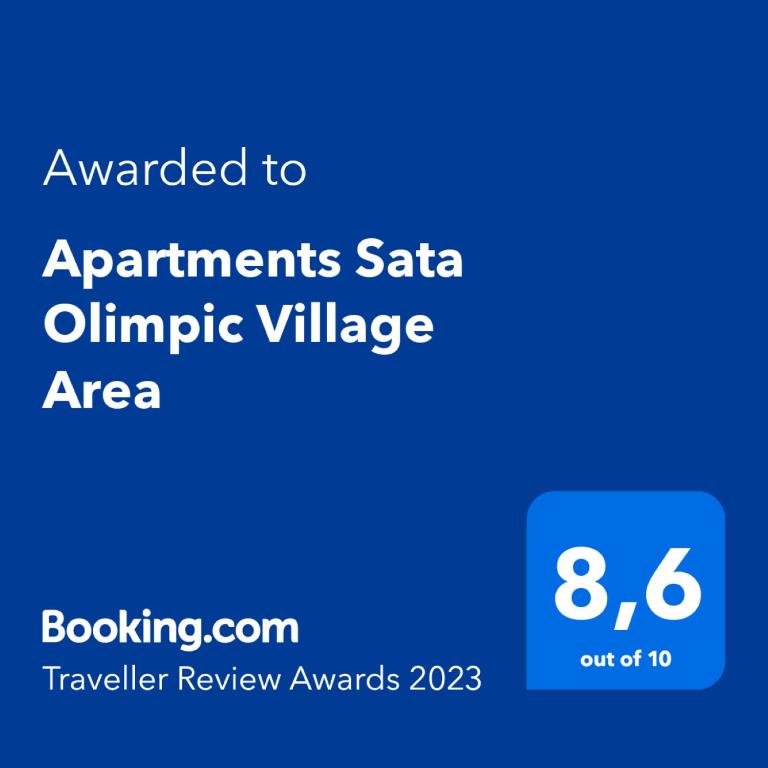 Certifikát, ocenenie alebo iný dokument vystavený v ubytovaní Apartments Sata Olimpic Village Area