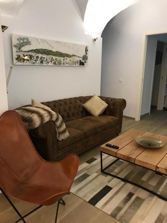 Posezení v ubytování Encantadora casa rural Can Vidal