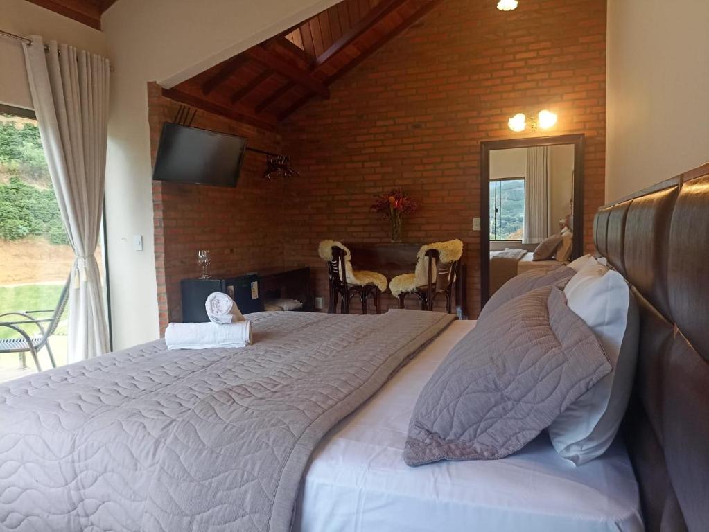 Postel nebo postele na pokoji v ubytování Valle Piemonte