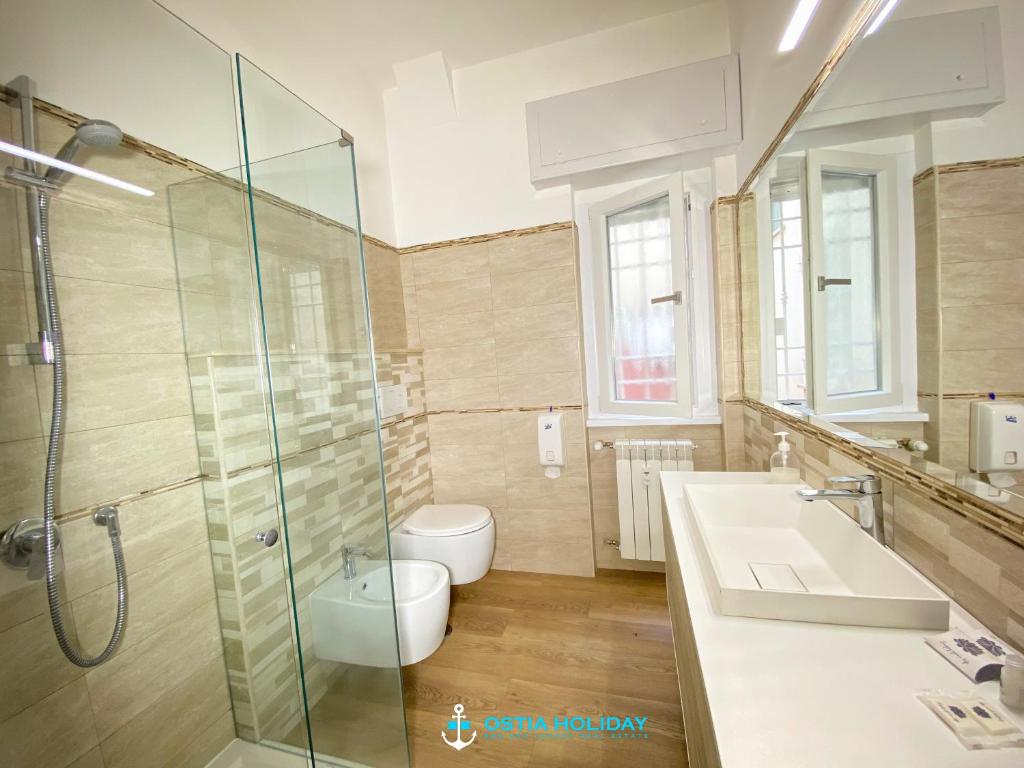 A bathroom at Ostia Holiday Acton