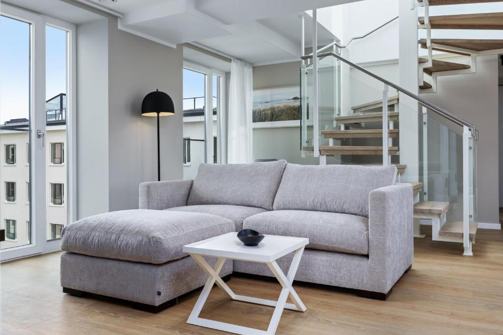 Posezení v ubytování Strandresidenzen Binz-Prora Strandresidenzen Binz-Prora D5 6