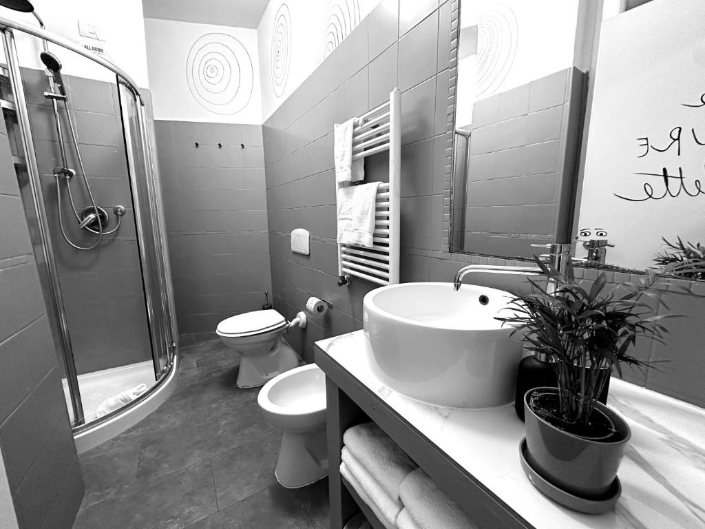 Koupelna v ubytování Boutique Hotel Novecento
