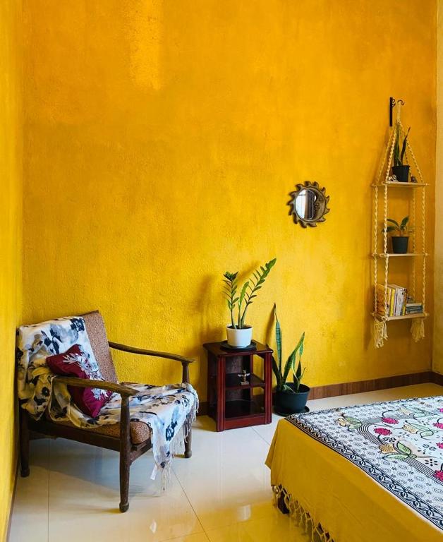 Posezení v ubytování Pearl's Homestay Matale