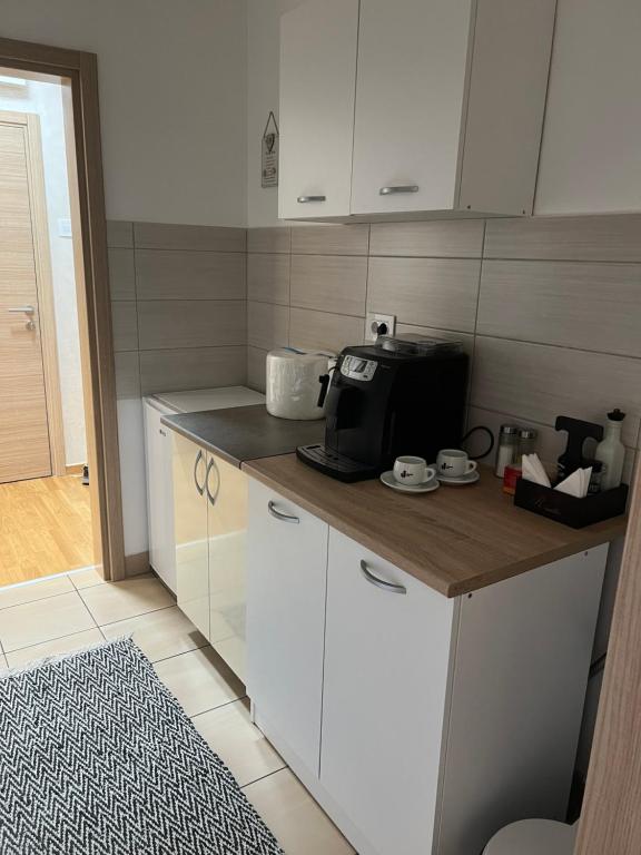 Kuchyň nebo kuchyňský kout v ubytování Apartman Didi-free parking
