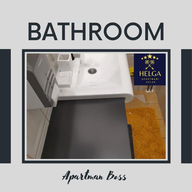 Baðherbergi á HELGA apartmani BOSS i PRESIDENT
