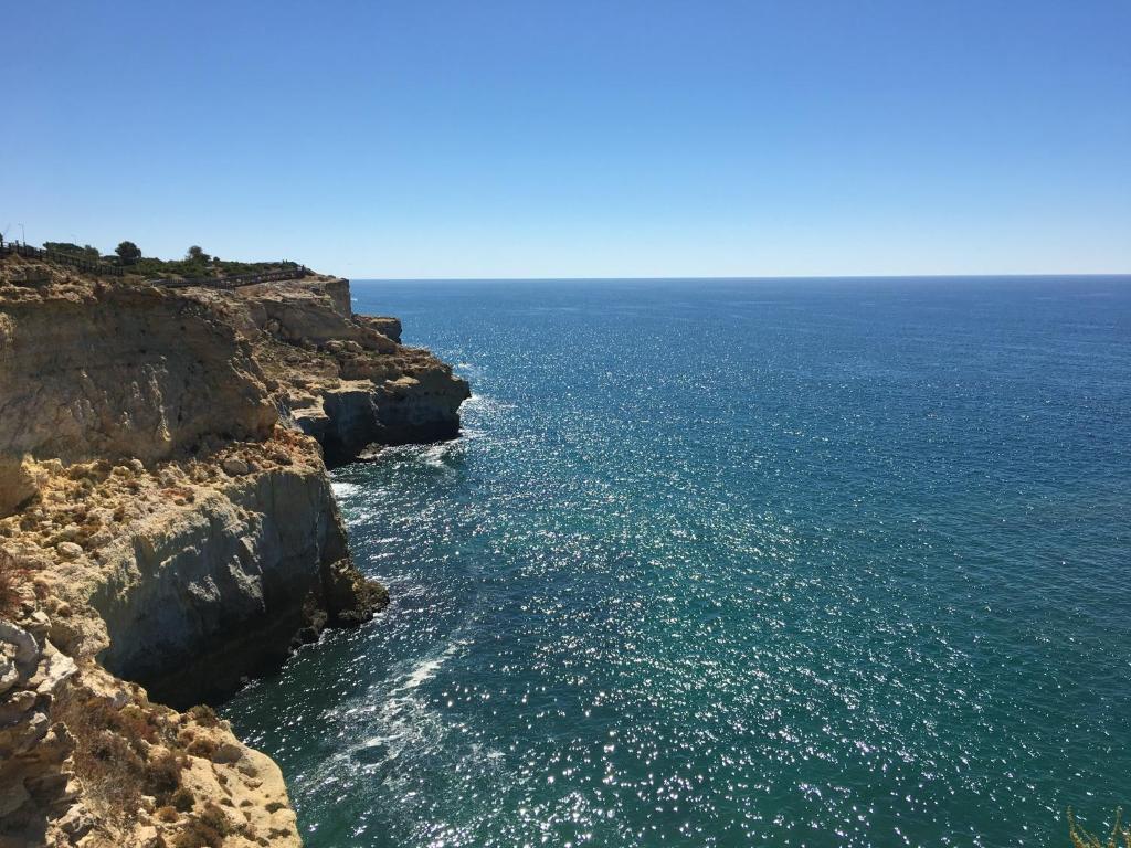an aerial view of the ocean on a cliff at 233 Casa Galo Verde Apartments in Porches
