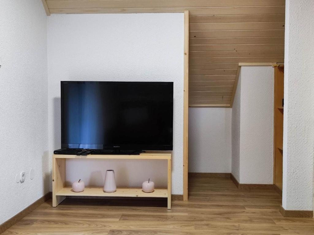 TV a/nebo společenská místnost v ubytování Apartmaji Mojca
