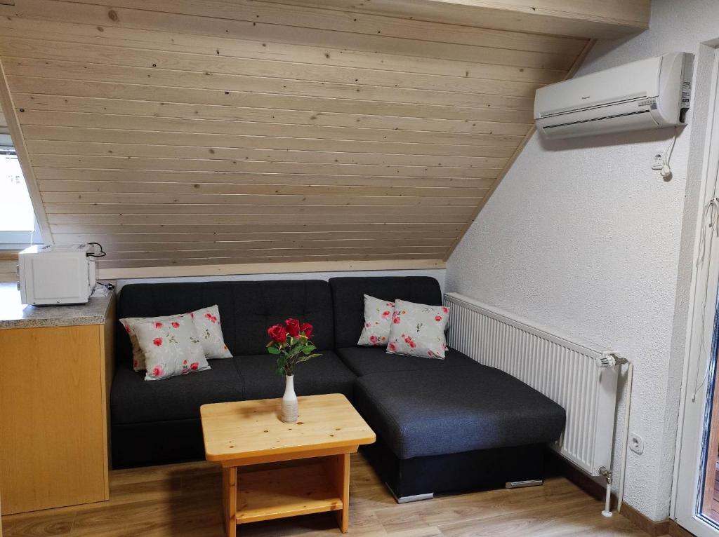 Posezení v ubytování Apartmaji Mojca
