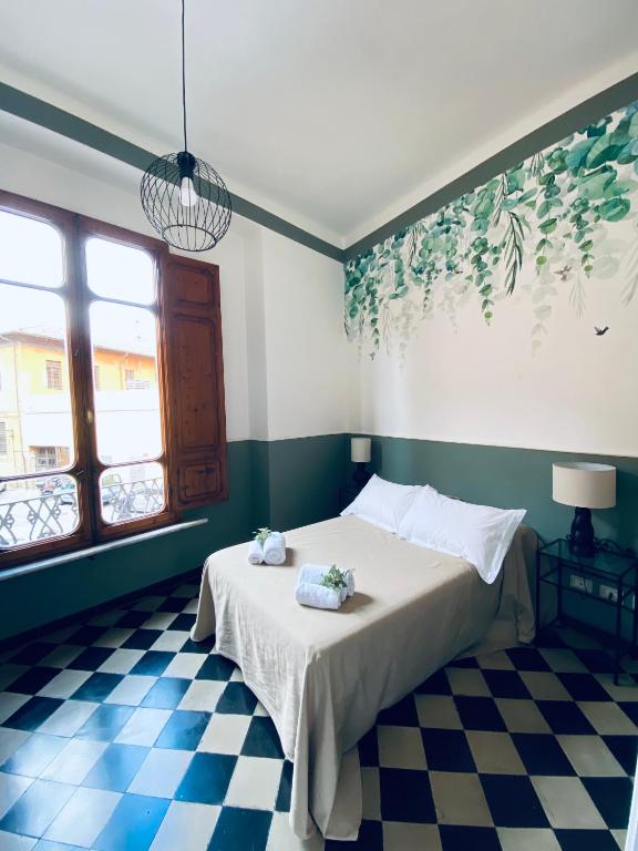 Posteľ alebo postele v izbe v ubytovaní Blom apartments