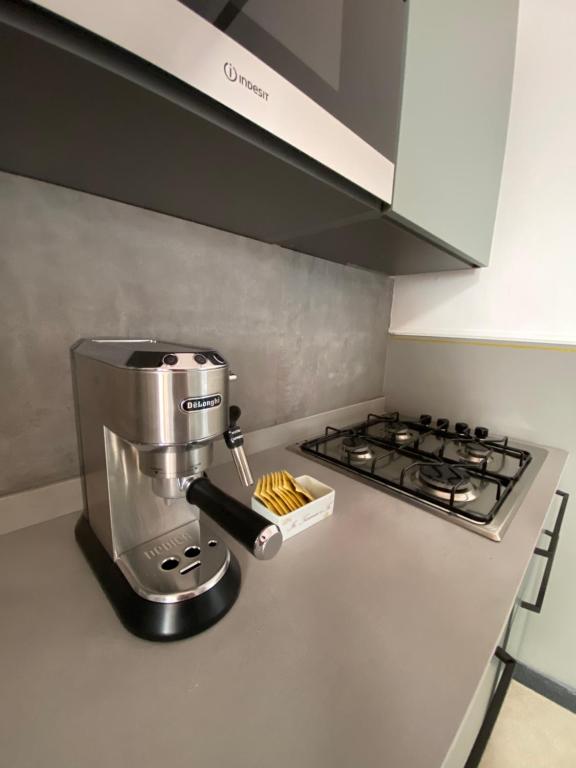 Kuchyňa alebo kuchynka v ubytovaní Blom apartments