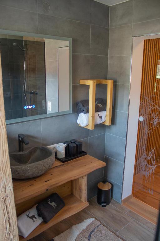Koupelna v ubytování Appartement Buchwald