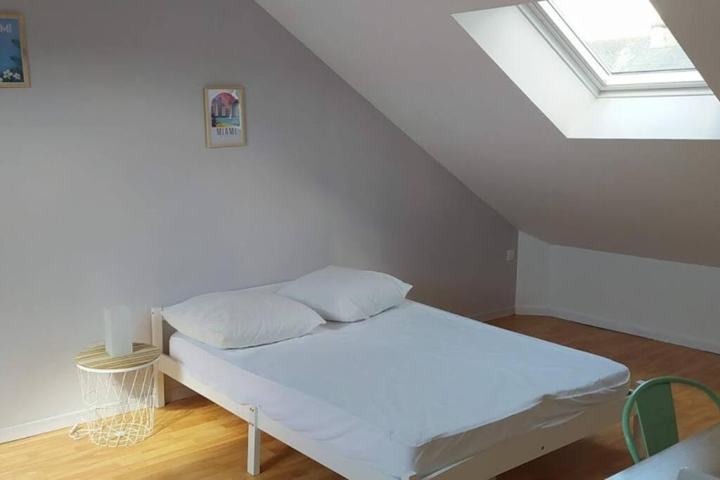 Posteľ alebo postele v izbe v ubytovaní Maison 6 chambres avec jardin à Angers