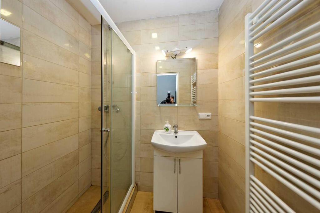 Koupelna v ubytování Apartment Americká 8