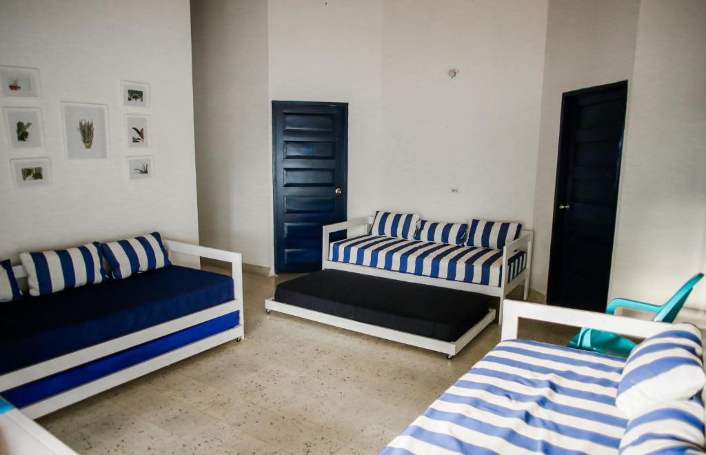 Posezení v ubytování Cabaña Perla Azul
