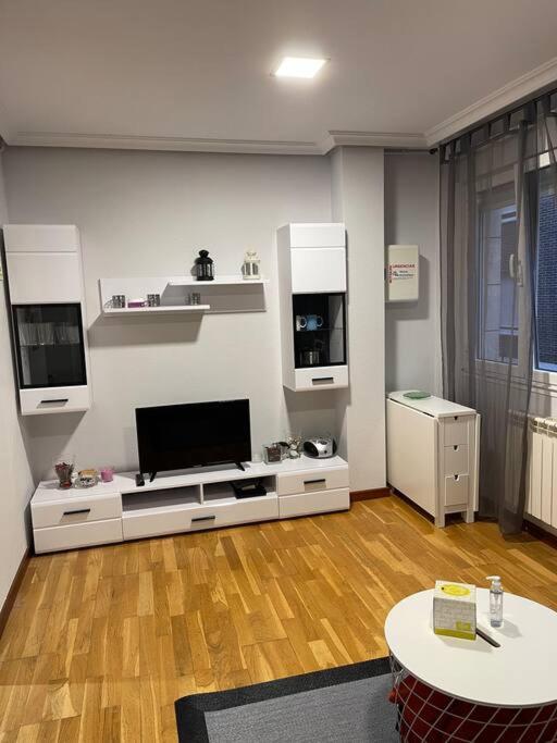 TV a/nebo společenská místnost v ubytování Acogedor apartamento en Gijón , VUT1020AS