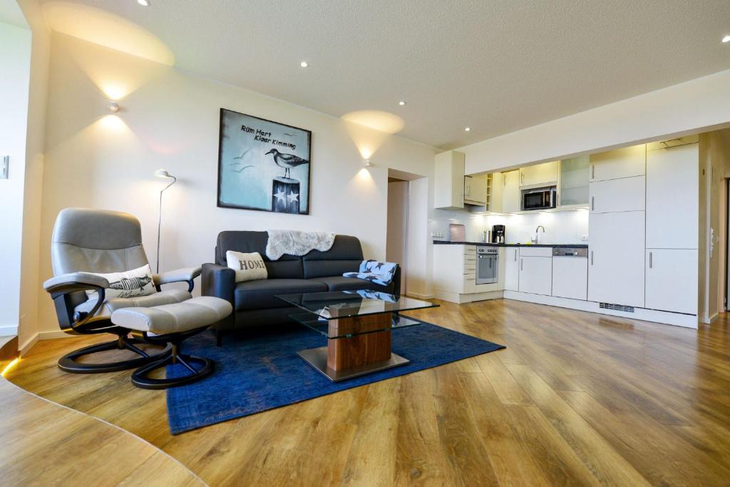 Køkken eller tekøkken på Am Sahlenburger Strand AS23