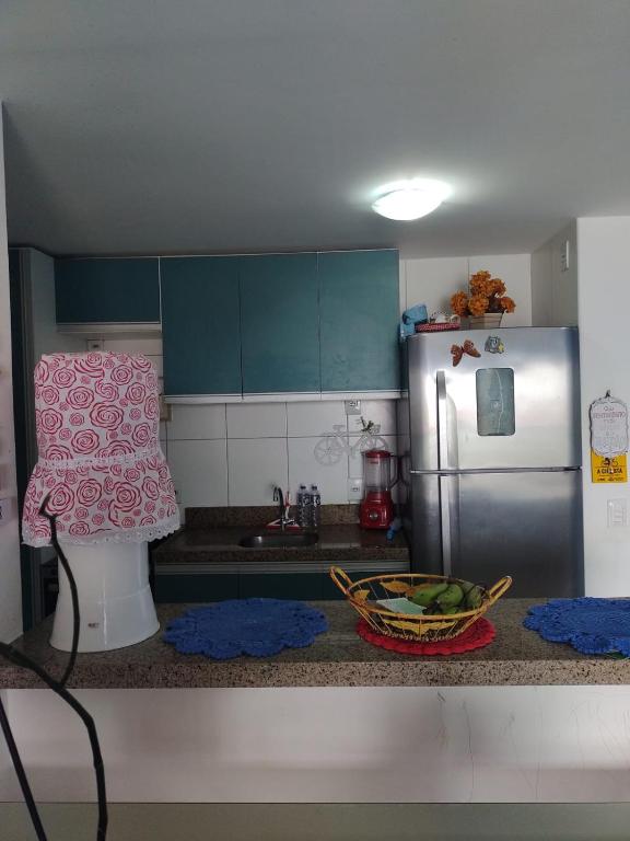 Kuchyň nebo kuchyňský kout v ubytování Quarto 2 pessoas São Gerardo